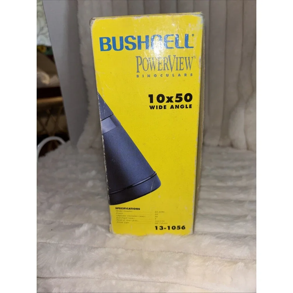 NIB Bushnell PowerView 10x50 Binoculars Wide Angle Insta Focus Lens New In Box